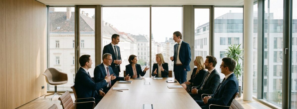 Besprechung in einem modernen Büro