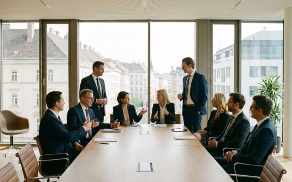 Besprechung in einem modernen Büro